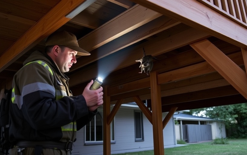 Under Deck Possum Removal in Newtown